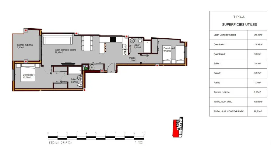 Apartamento de 2 dormitorios en Alegria Residencial XIX Torrevieja, Spain No. 61