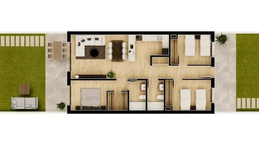 Apartamento de 2 dormitorios en Monforte del Cid, Spain No. 1546 № 2