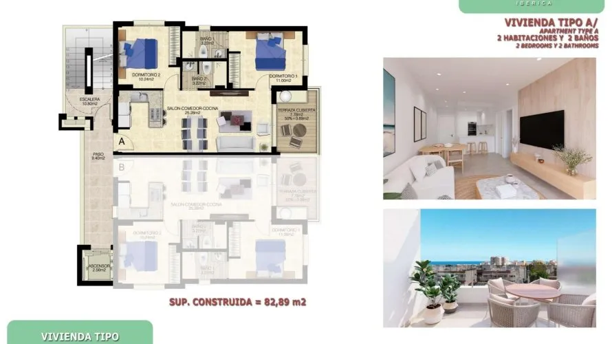 Apartamento de 2 dormitorios en Torrevieja, España No. 1683 № 5