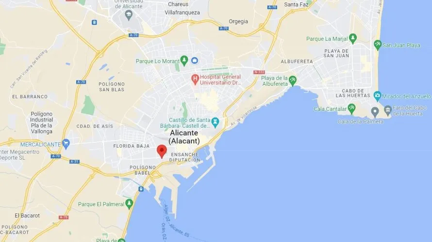Apartamento de 1 dormitorio en Alicante, España No. 1292