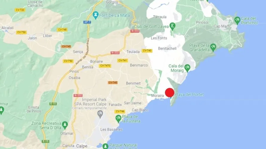 Apartamento de 3 dormitorios en Moraira, España No. 1189
