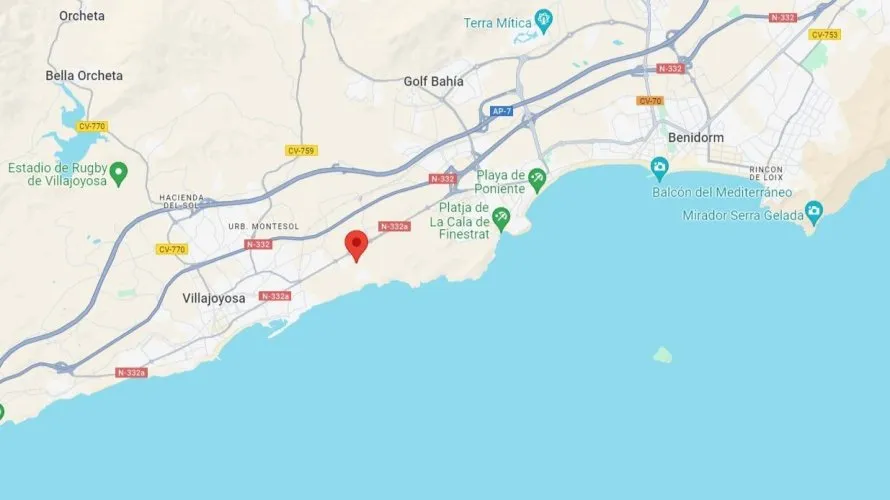 Apartamento de 2 dormitorios en Villajoyosa, España No. 1328