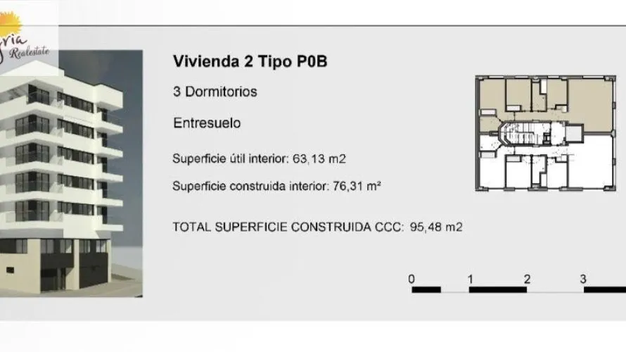 Apartamento de 1 dormitorio en Valencia, España No. 1132 № 2