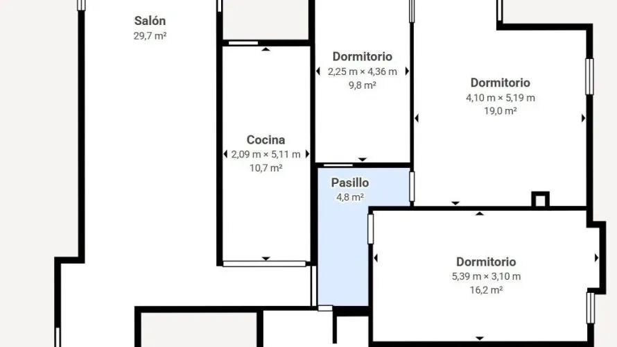 Apartamento de 2 dormitorios en Segorbe, España No. 2537