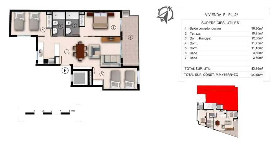 Apartment de 3 chambres à Alegria Residencial XX Torrevieja, Spain No. 68