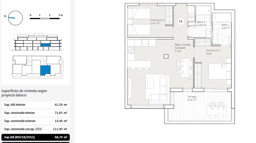 Apartment de 2 chambres à Rincon de la Victoria, Spain No. 252 № 9
