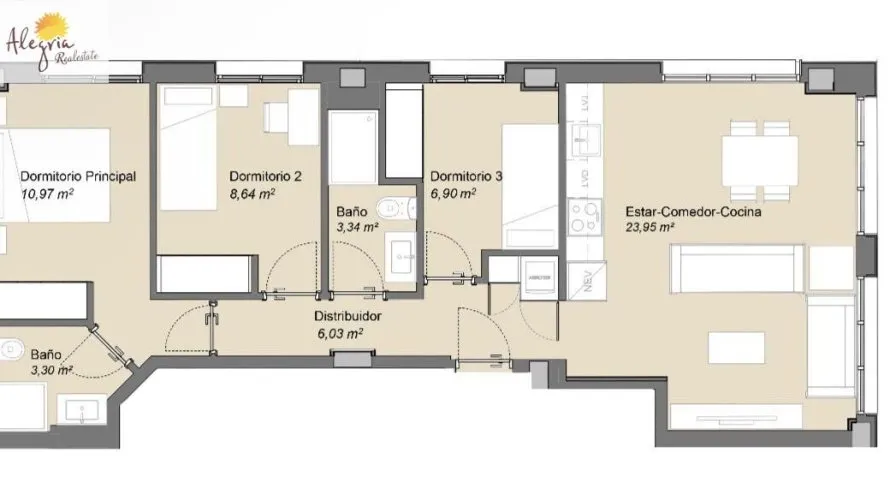 Apartment de 1 chambre à Valencia, Espagne No. 1132 № 12