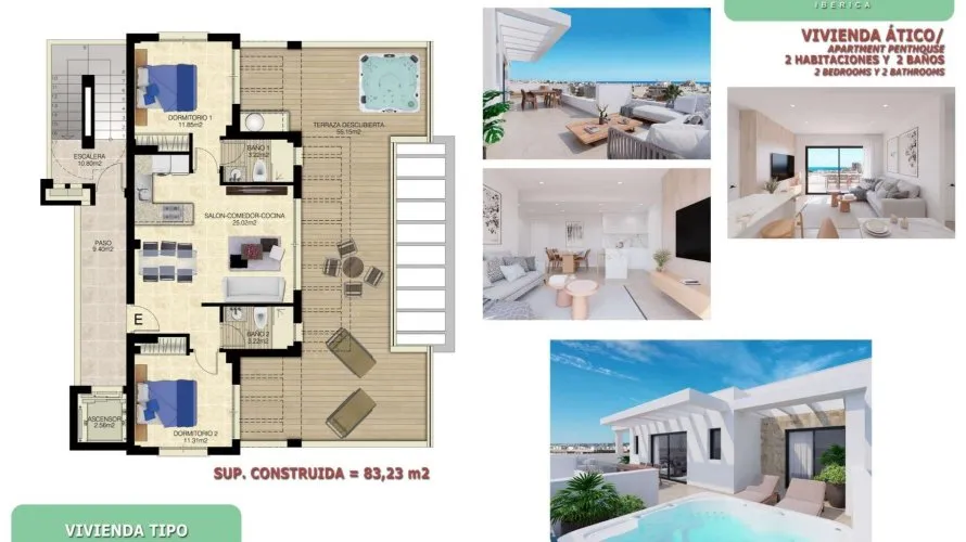 Apartment de 2 chambres à Torrevieja, Espagne No. 1683 № 6