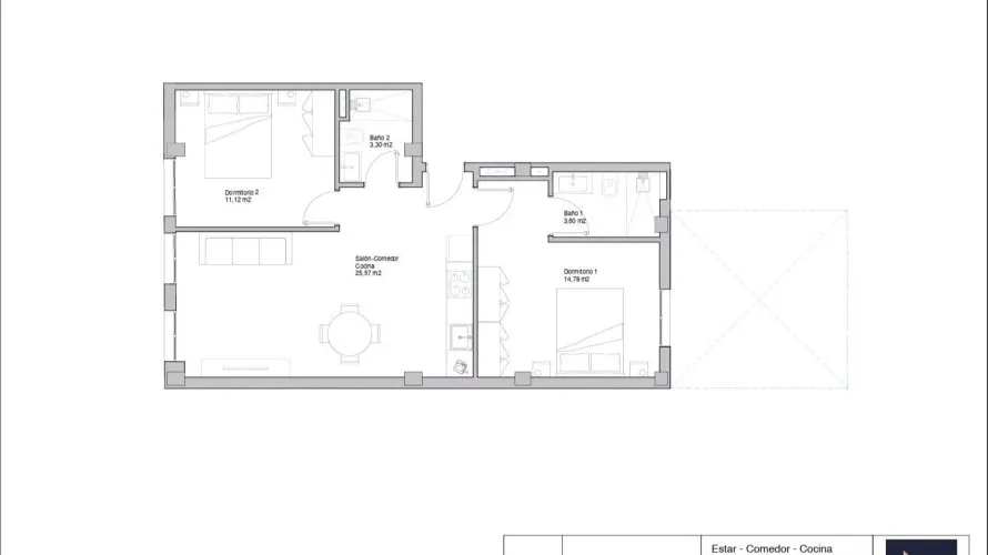 Apartment de 2 chambres à Alicante, Espagne No. 1696 № 20