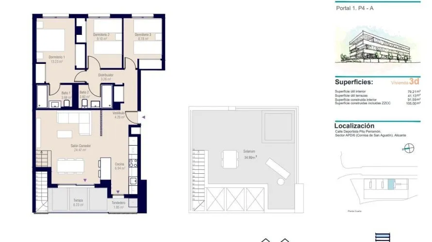 Apartment de 3 chambres à Alicante, Espagne No. 1383 № 8