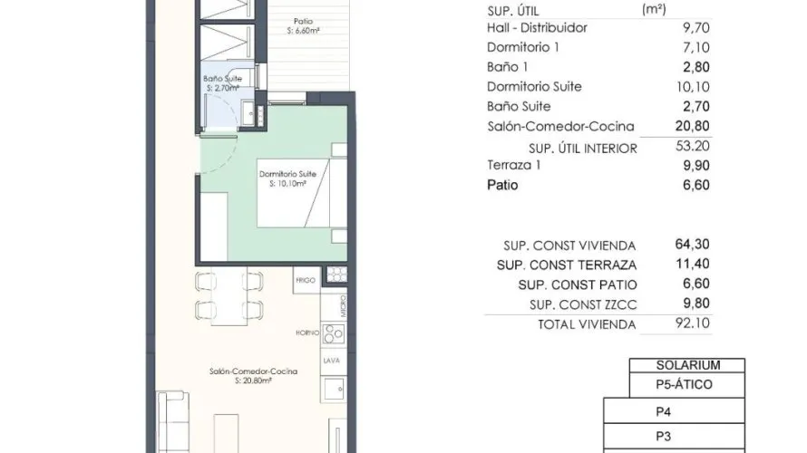 Apartment de 2 chambres à Torrevieja, Espagne No. 1302 № 9