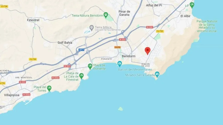2 bedrooms apartment for sale, Benidorm, Spain No. 1324