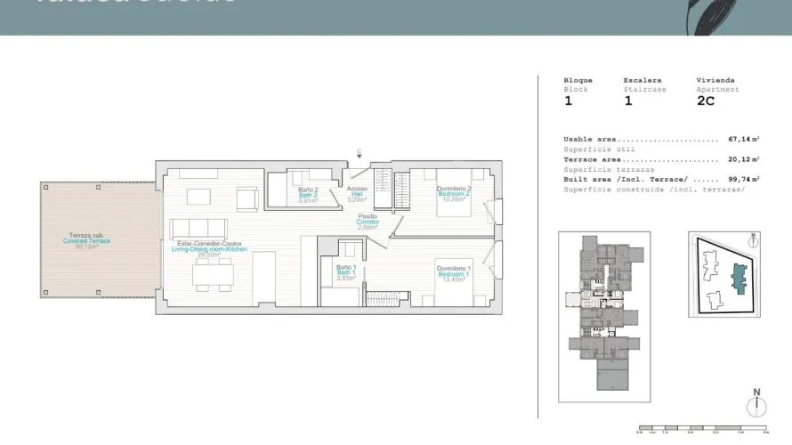 2 bedrooms apartment for sale, El Verger, Spain No. 1831 № 10