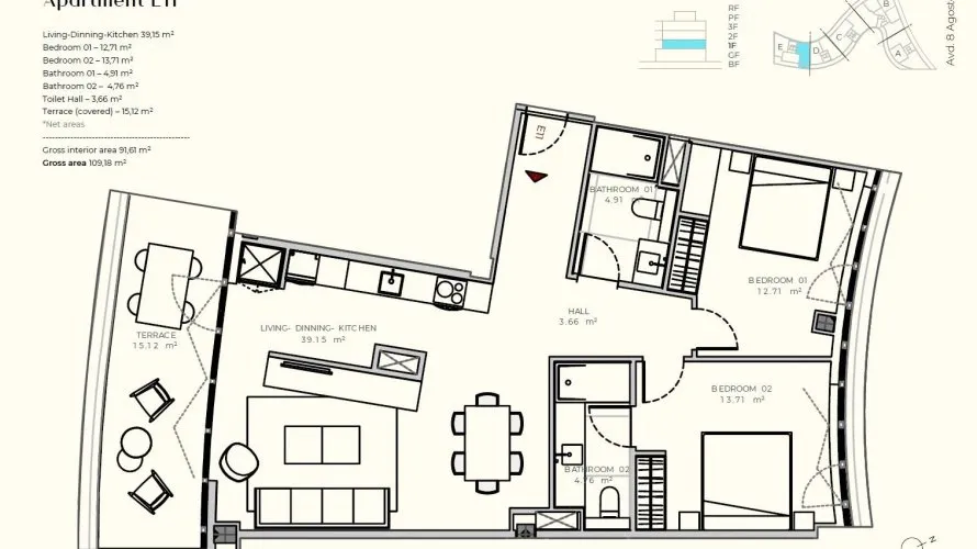 2 bedrooms apartment for sale, Talamanca, Spain No. 1854 № 25